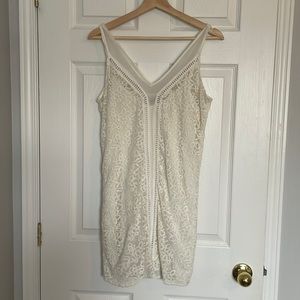 Abercrombie & Fitch off white mini dress